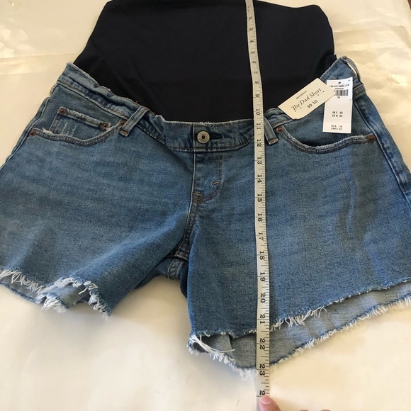 Abercrombie & Fitch The Dad Short Maternity Denim Distressed OverThe Belly 30/10 - Picture 9 of 11